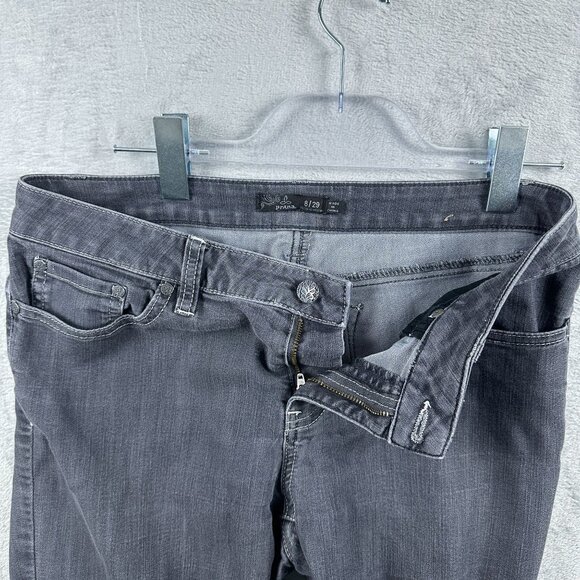 Prana Skinny Jeans Denim Stretch Regular Inseam Womens Black Size 8/29 - Picture 4 of 10